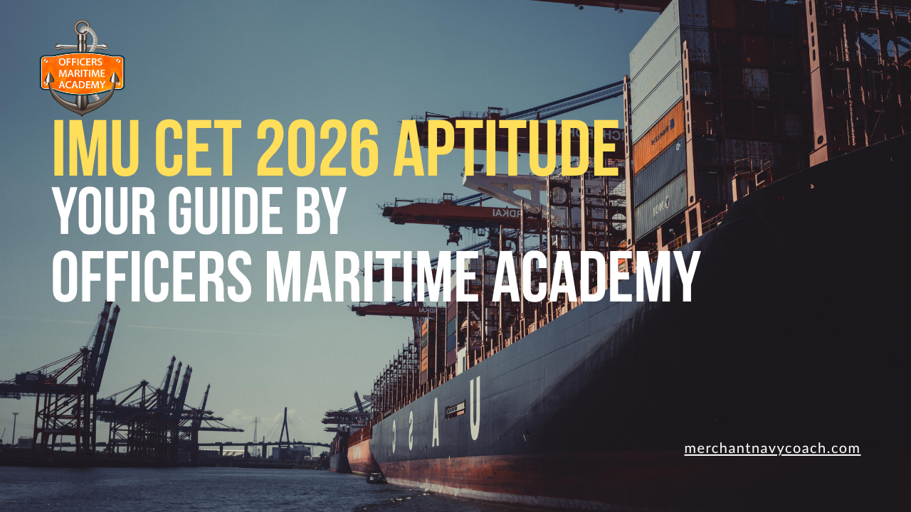 IMU CET 2026 Aptitude: Your Guide by OFFICERS MARITIME ACADEMY