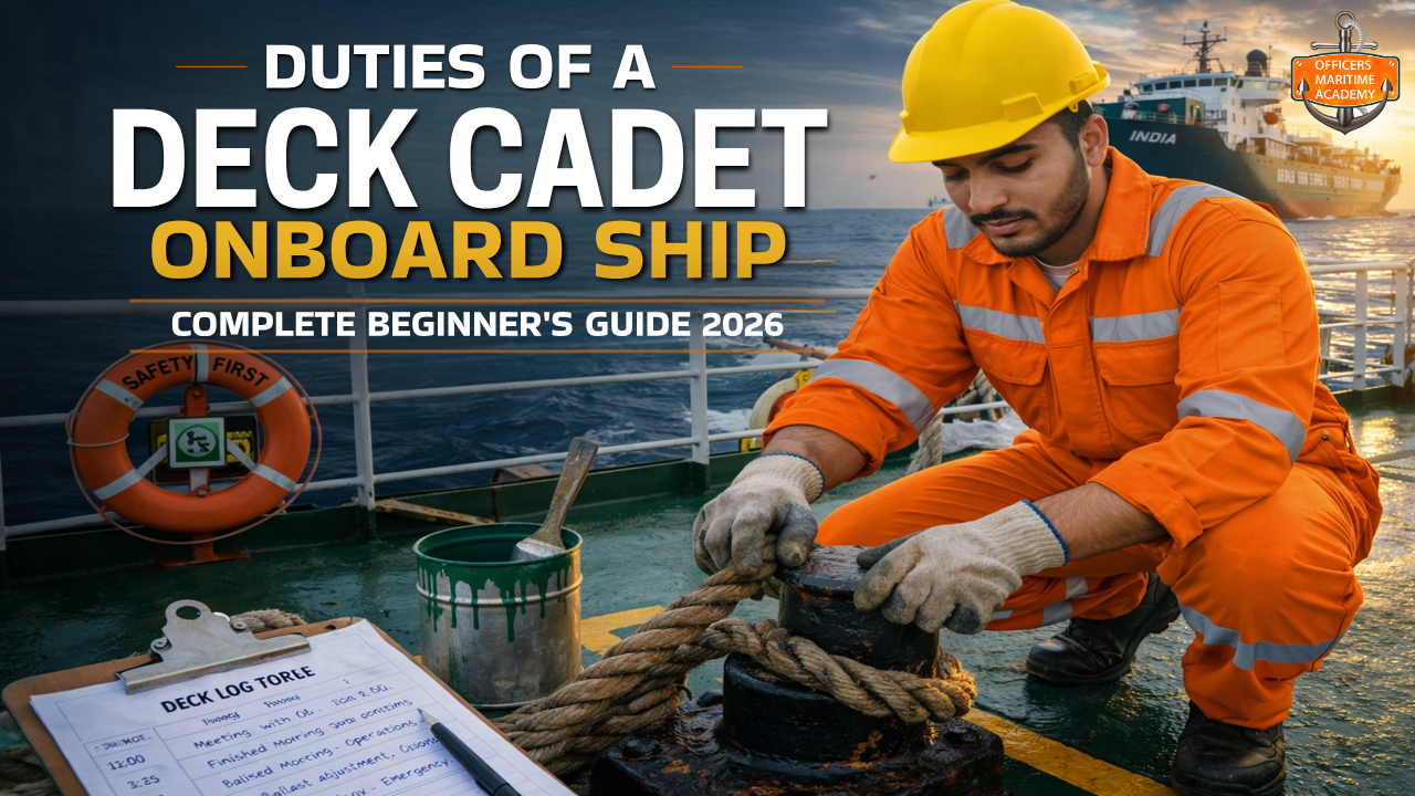 Duties of a Deck Cadet Onboard Ship: Complete Beginner’s Guide (2026)