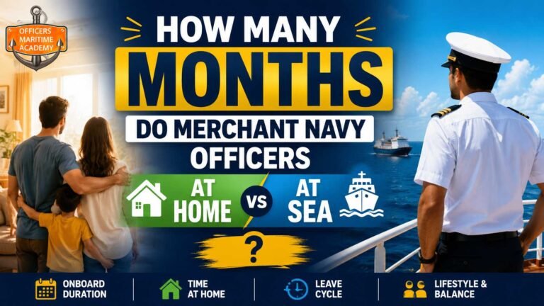 How Months Do Merchant Navy Officers Stay at Home vs at Sea?