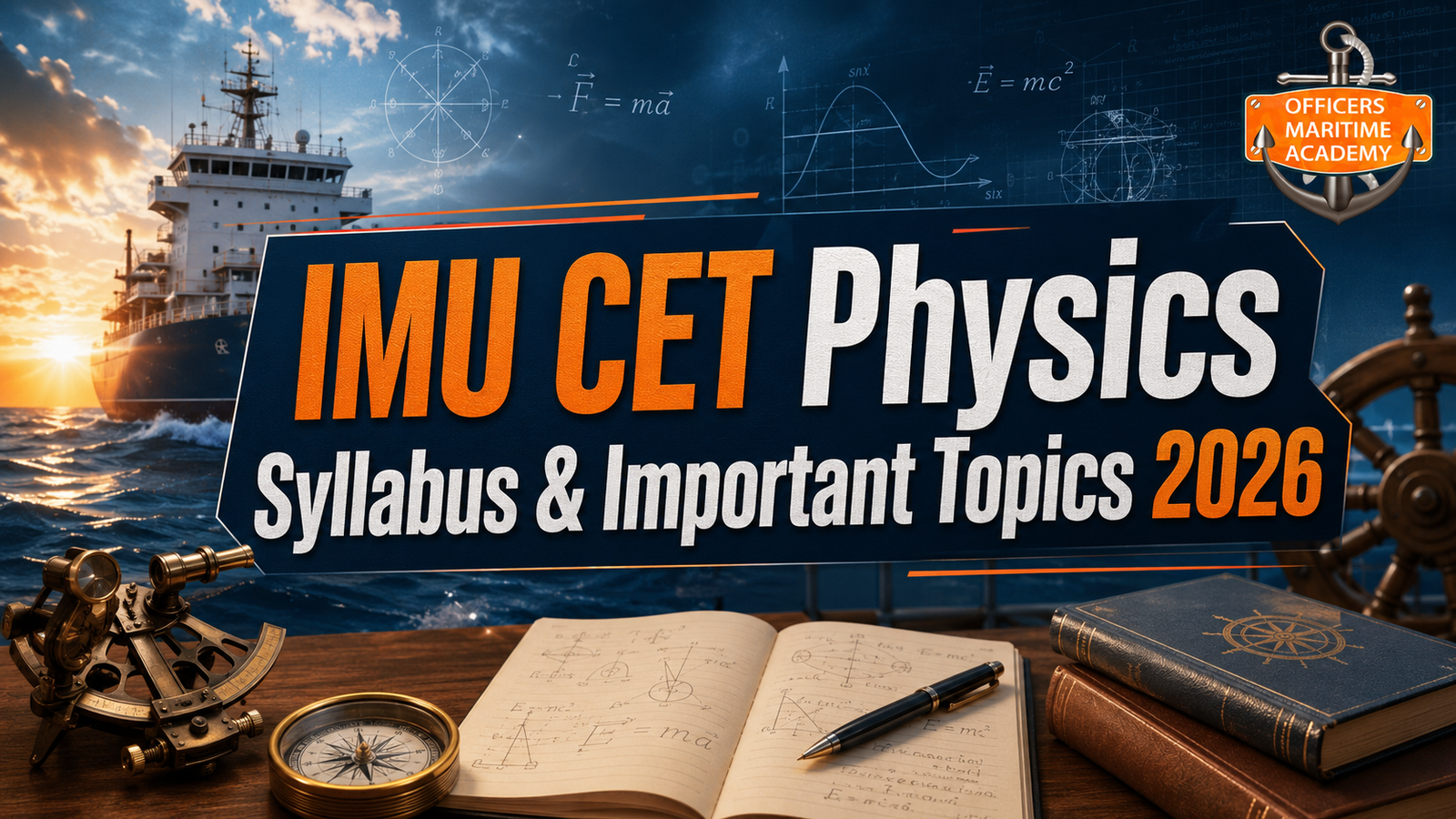 IMU CET Physics Syllabus & Important Topics 2026
