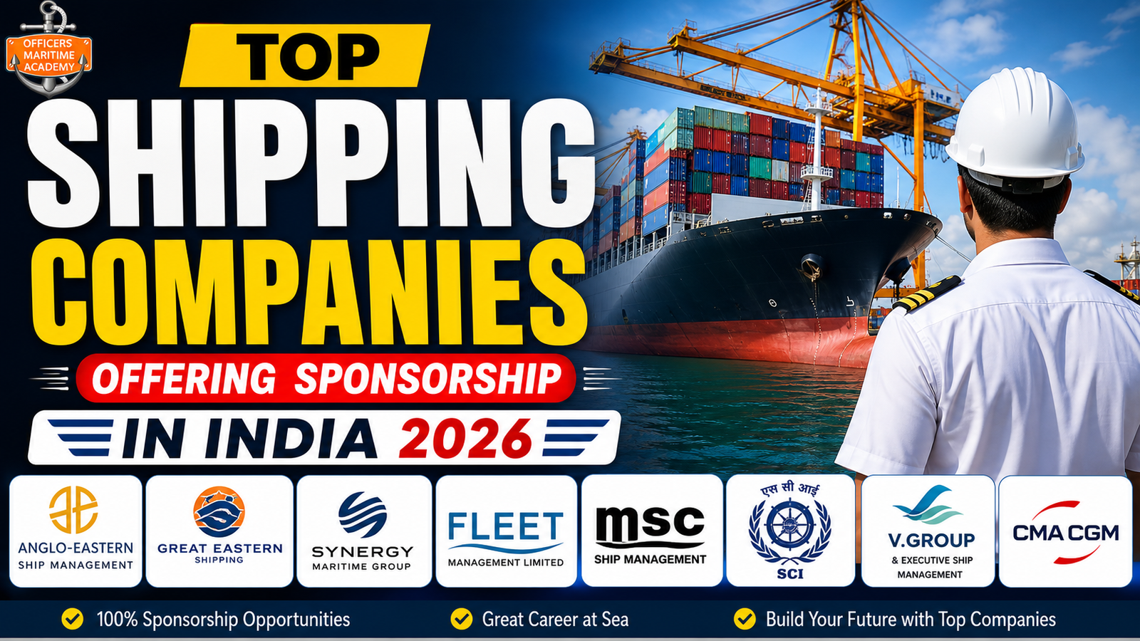 Top Shipping Companies Offering Sponsorship in India