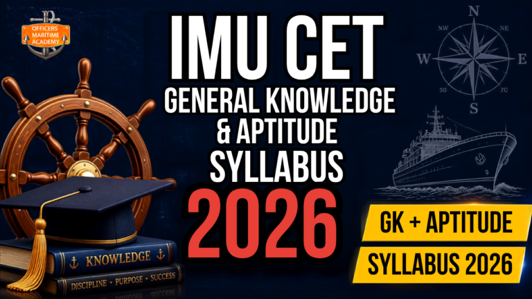 IMU CET General Knowledge & Aptitude Syllabus 2026